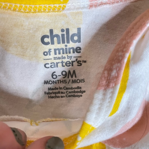 Carters child of mine Lemons Set 6 mo - Picture 3 of 4